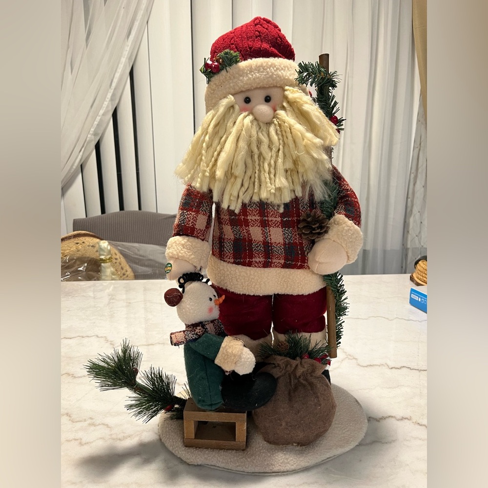 Festive‎ Santa and Snowman Holiday Decor